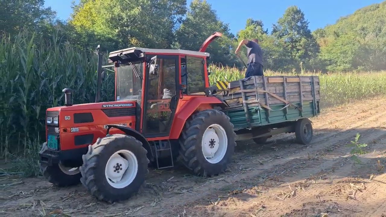 Landini 4-070 & Same Explorer-II 60 siliranje 