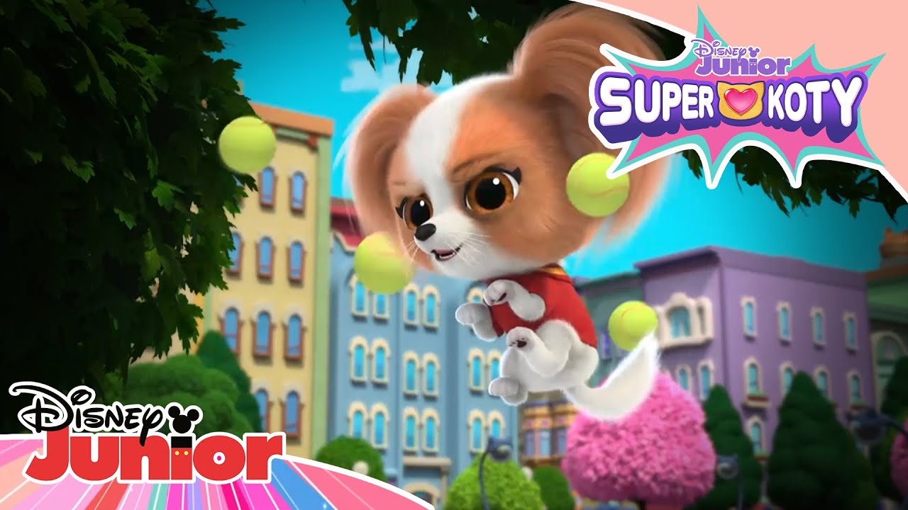 🎾 Piłkowy szal Pana Pimpusia | Superkoty | Disney Junior Polska