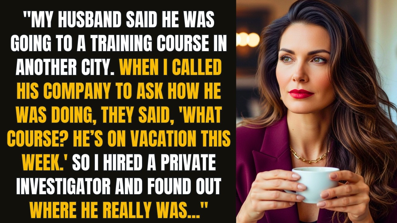 MY HUSBAND SAID HE WAS GOING TO A COMPANY-SPONSORED COURSE. BUT WHEN I CALLED TO CHECK...
