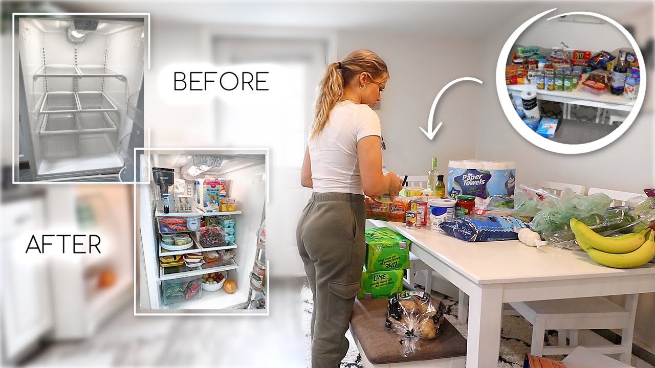 HUGE Grocery Haul! Fridge & Pantry Organization (lidl + walmart)