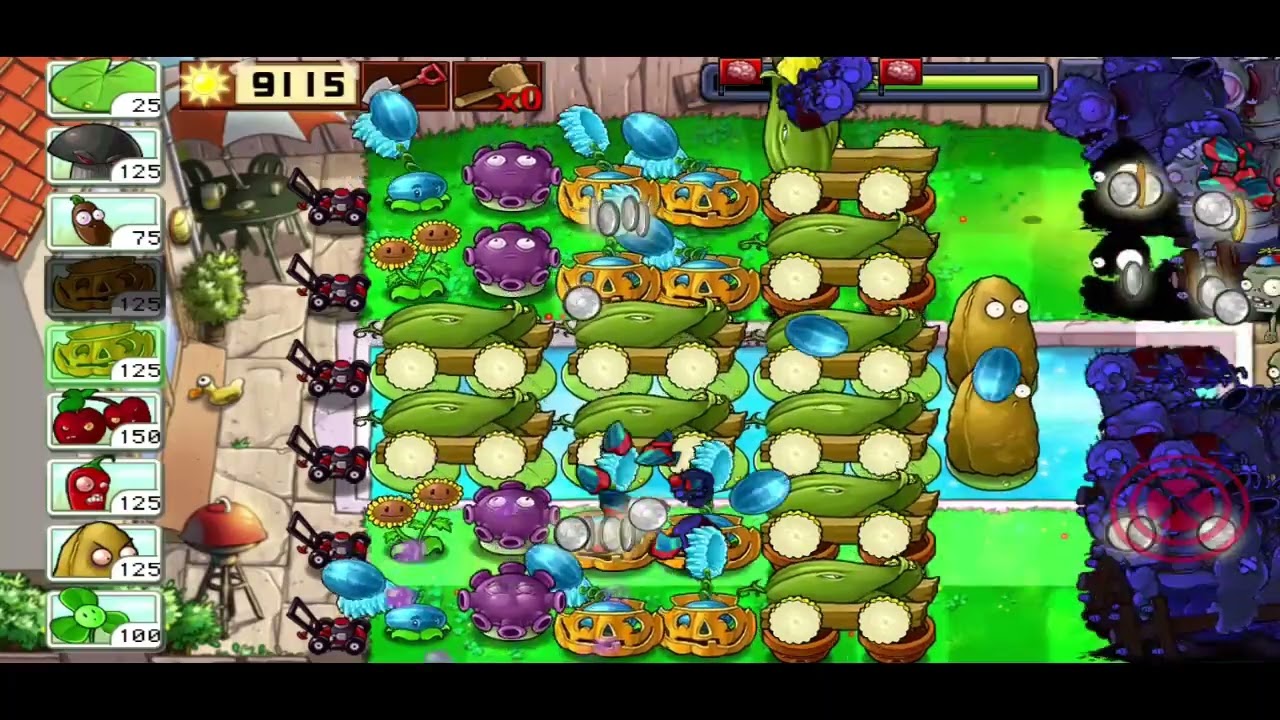 Plants vs. Zombies Survival: Endless 1100-1124 Flags | No Ladder and Umbrella Leaf | Android