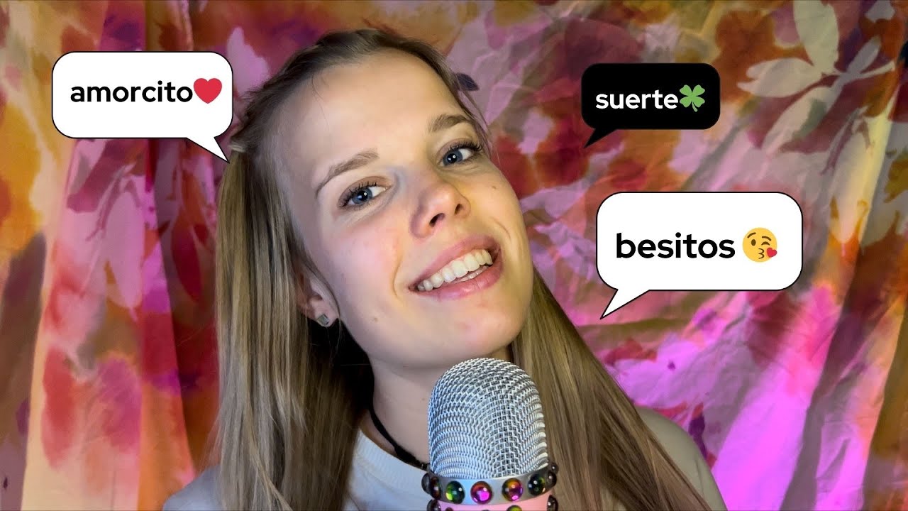 ASMR 💗 Spanish trigger words | ASMR en español 🇲🇽🇪🇸🇨🇱🇦🇷