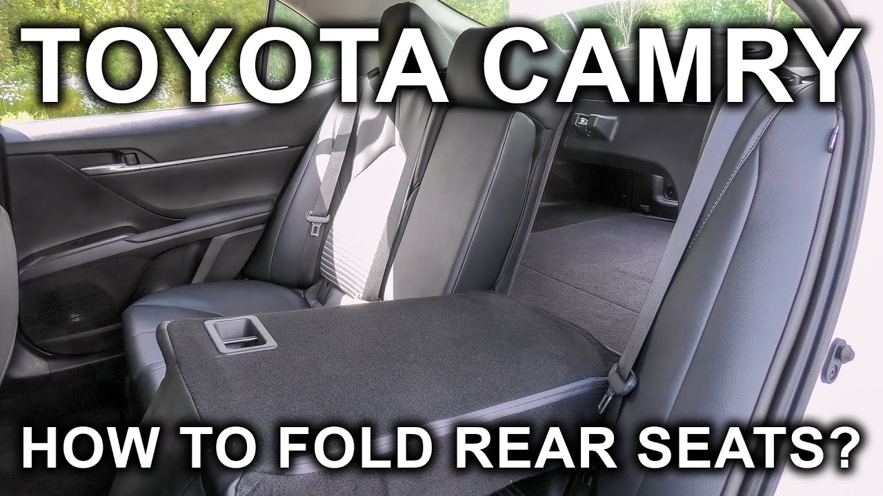 Toyota Camry (2018-2026): How To Fold Rear Seats?