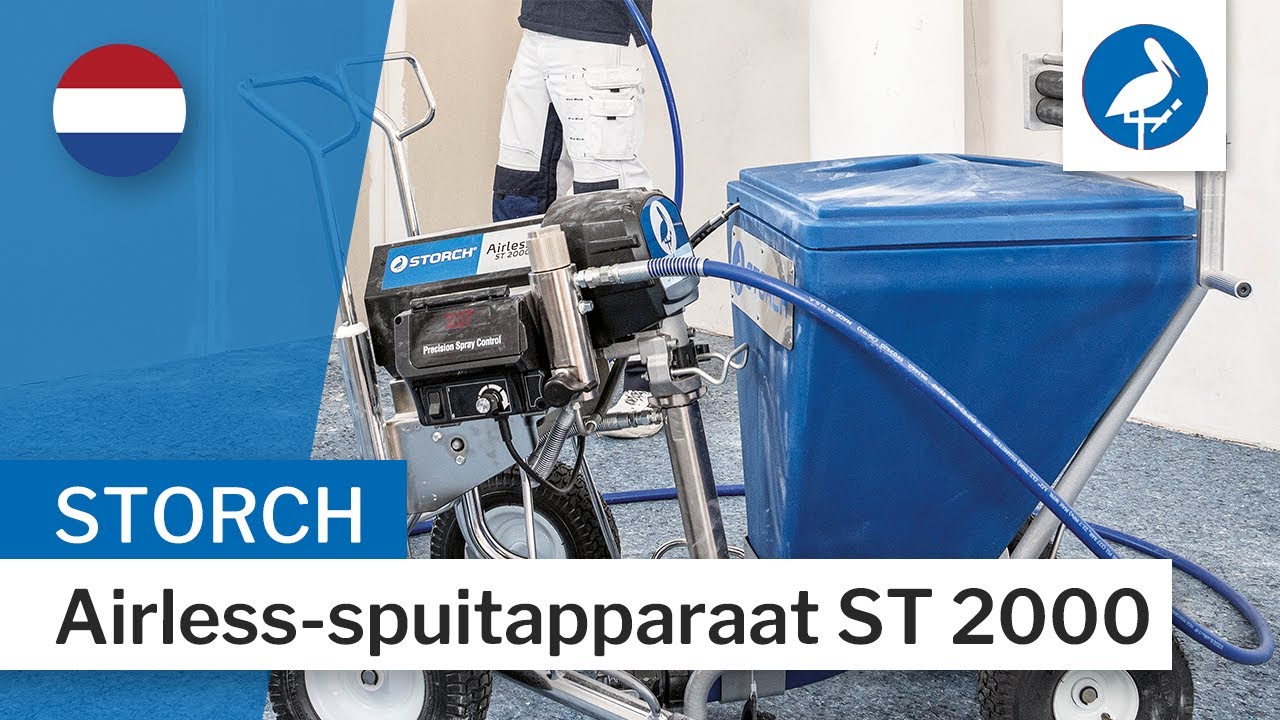 Airless-spuitapparaat ST 2000 van STORCH: de alleskunner voor je machinale plamuurwerk [NL]