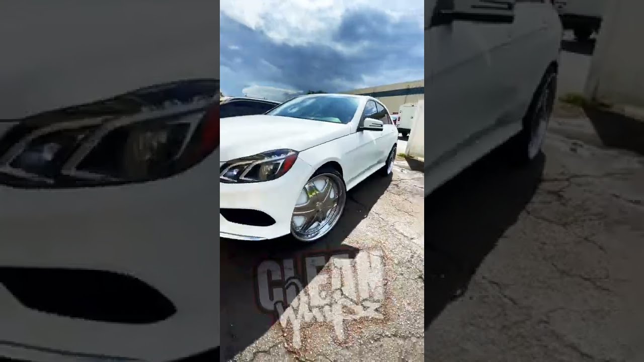 MERCEDES BENS ON MASSIVE 24 inch rims | Donks | Bigwheels | Bigrims | Amazing whipz | Candy paint |