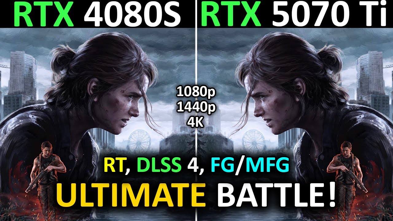 RTX 5070 Ti vs RTX 4080 Super | 1080p, 1440p, 4K | RT + DLSS 4 + FG/MFG | Ryzen 7 9800X3D