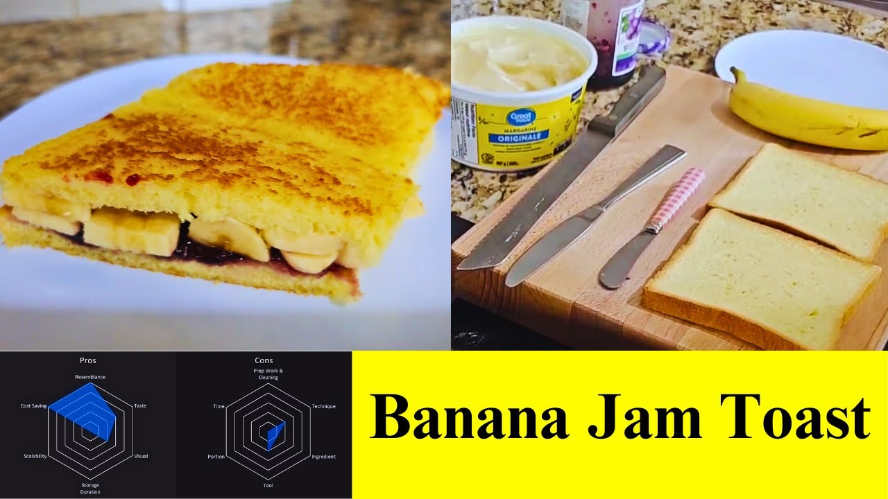 Banana Jam Toast | Home made | DIY | 自己整 | 自家製 | Selbstgemachter |Easy Recipe | Ratings