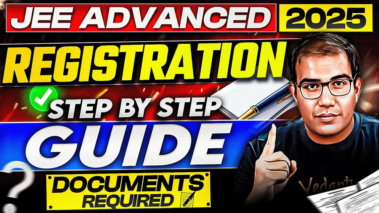 🚨 JEE Advanced 2025 Registration | 🎯 Step by Step Guide |📝Documents required | Vinay Shur Sir