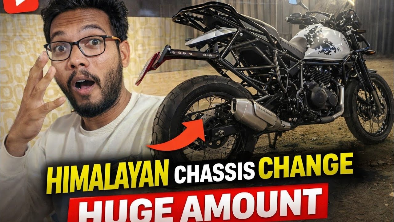 Finally Himalayan 450 ची chassis change केली 🥲 तगडा खर्च झाला 🥲