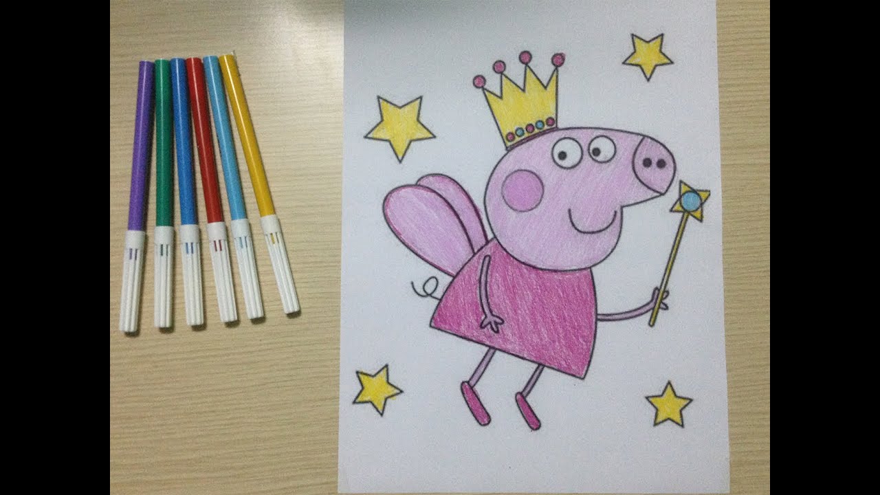 Peppa Pig Coloring I Peppa bcome Princess I Peppa Pig English Episodes New Episodes 2016