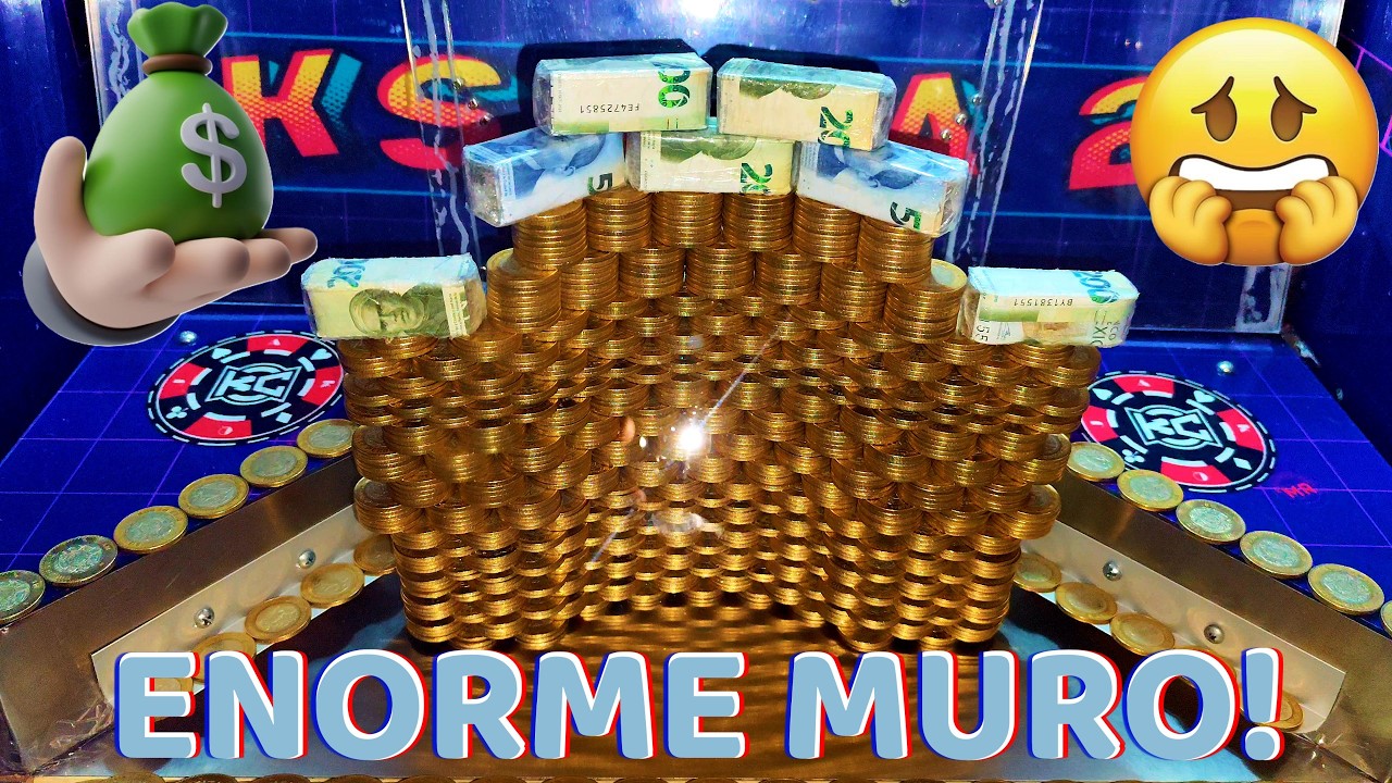 Monumental Muro de Monedas En Cascada 2 de $ 10 pesos