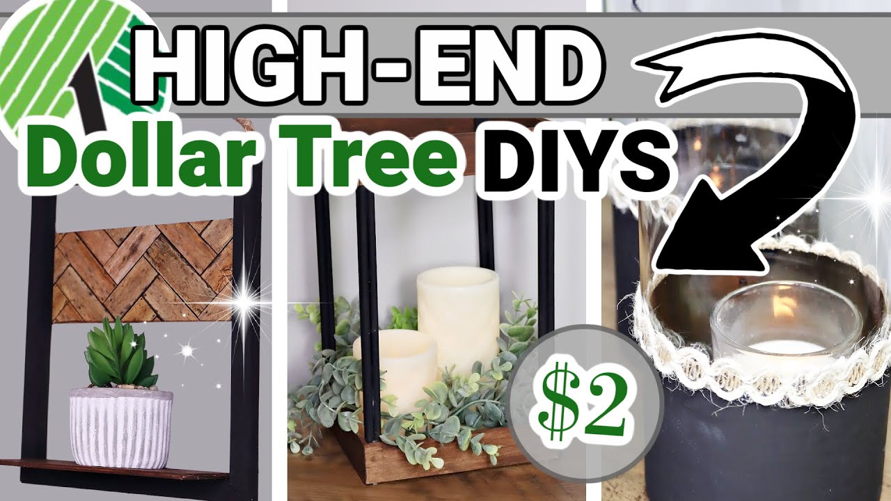 HIGH-END DIY Dollar Tree Decor Ideas 2021 | Dollar Tree Modern Farmhouse Decor | Krafts by Katelyn