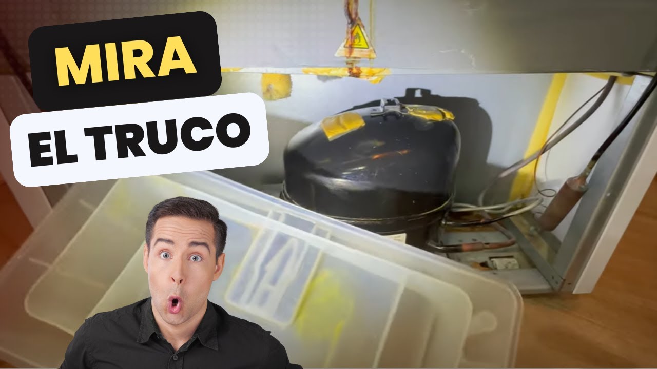 ¿Tu NEVERA huele MAL o PIERDE agua por detrás? 🧊🤢 ¡Limpia la BANDEJA así!