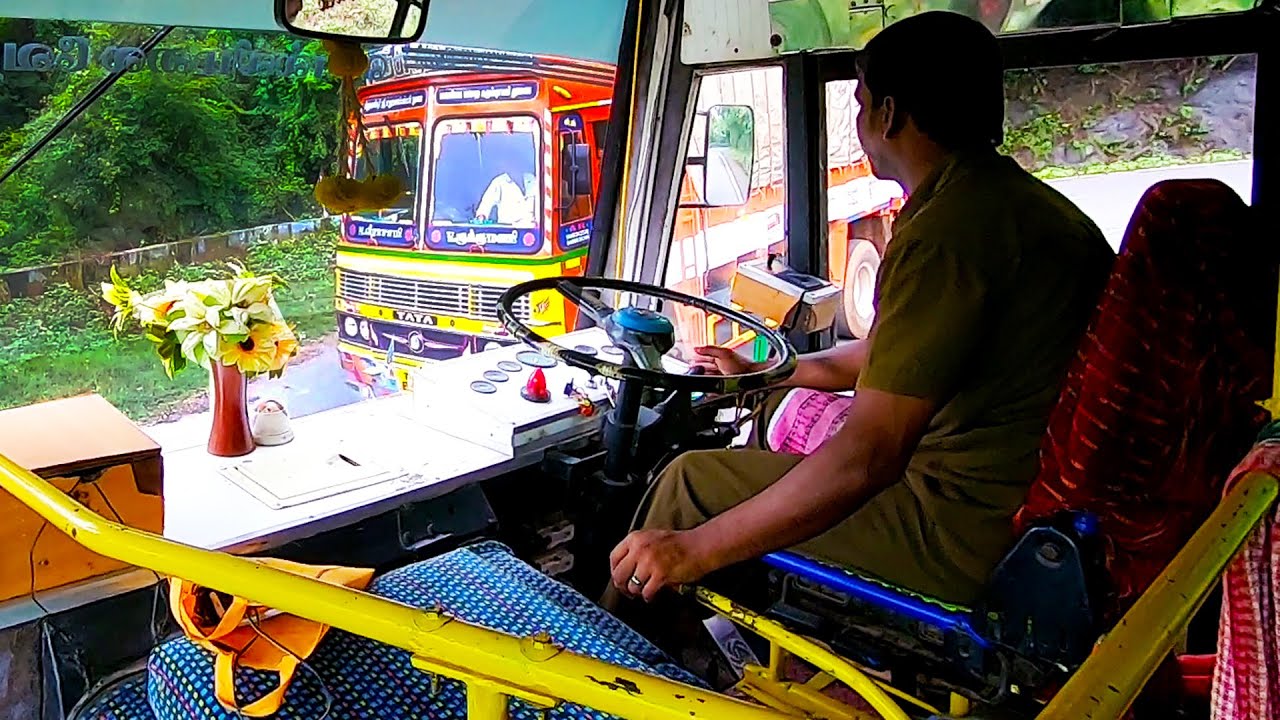 Private Bus Driving In Kolli Hills | 70 Hairpin Bends