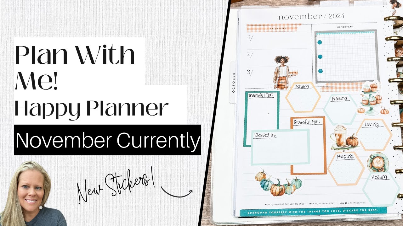 Plan With Me! | FRANKEN PLANNER Happy Planner | Currently Page November 2024 | Two Planners In One!