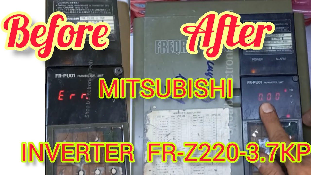 Repair vfd Err Alarm | MITSUBISHI INVERTER || Repair Vfd | INVERTER FR-Z220-3.7KP