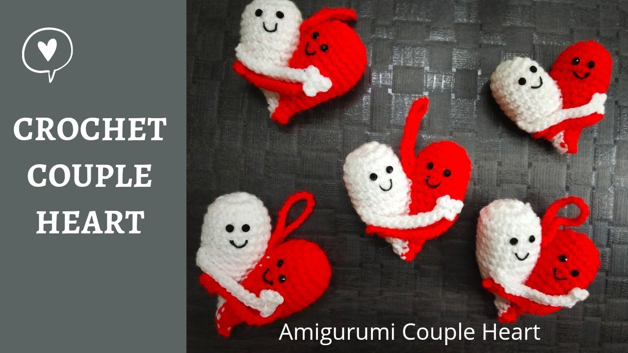 Crochet Amigurumi Couple Heart ❤️ | Step-by-Step Crochet Pattern for Beginners