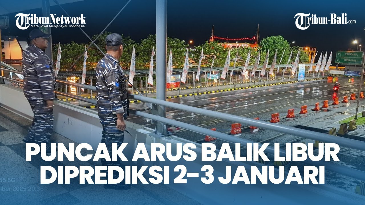 Puncak Arus Balik Libur Tahun Baru Diprediksi 2-3 Januari 2026, Pelabuhan Gilimanuk Masih Sepi