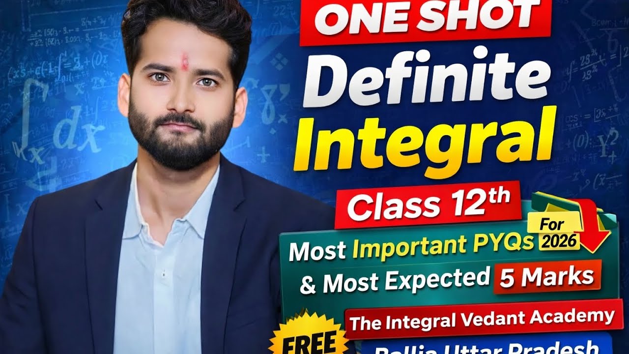 Definite Integral one shot #theintegralvedantacademy #cbseboard #icse #pyqs #pankajsir 