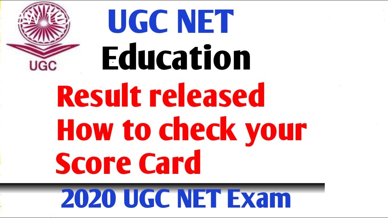 UGC NET 2020 Result Released|How to check your UGC NET score card