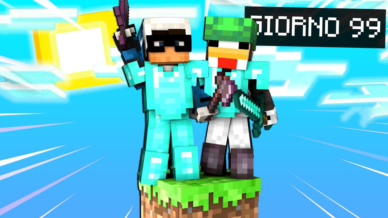 IL NOSTRO ULTIMO GIORNO IN MINECRAFT CON UN SOLO BLOCCO - ITA