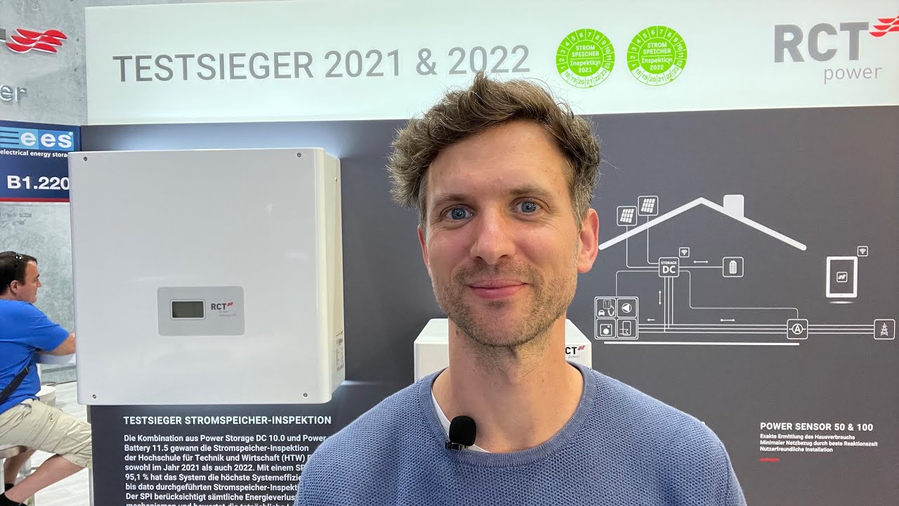 Strom aus Photovoltaik Anlage mit effizientem Speicher von RCT Power speichern - Intersolar 2022!