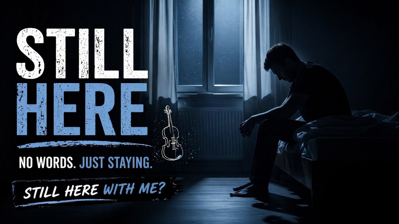 STILL HERE - No Words. Just Staying | Soft Violin for When You’re Not Okay – Still here with me?