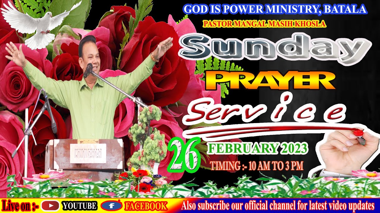 LiVE ON - LiVE ON - SUNDAY  PRAYER SERVICE AT BATALA (26-02-2023)