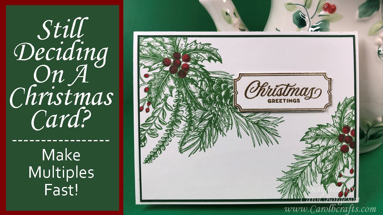 Simon Says Stamp December 2022 Monthly Card Kit Project 1 Christmas Card