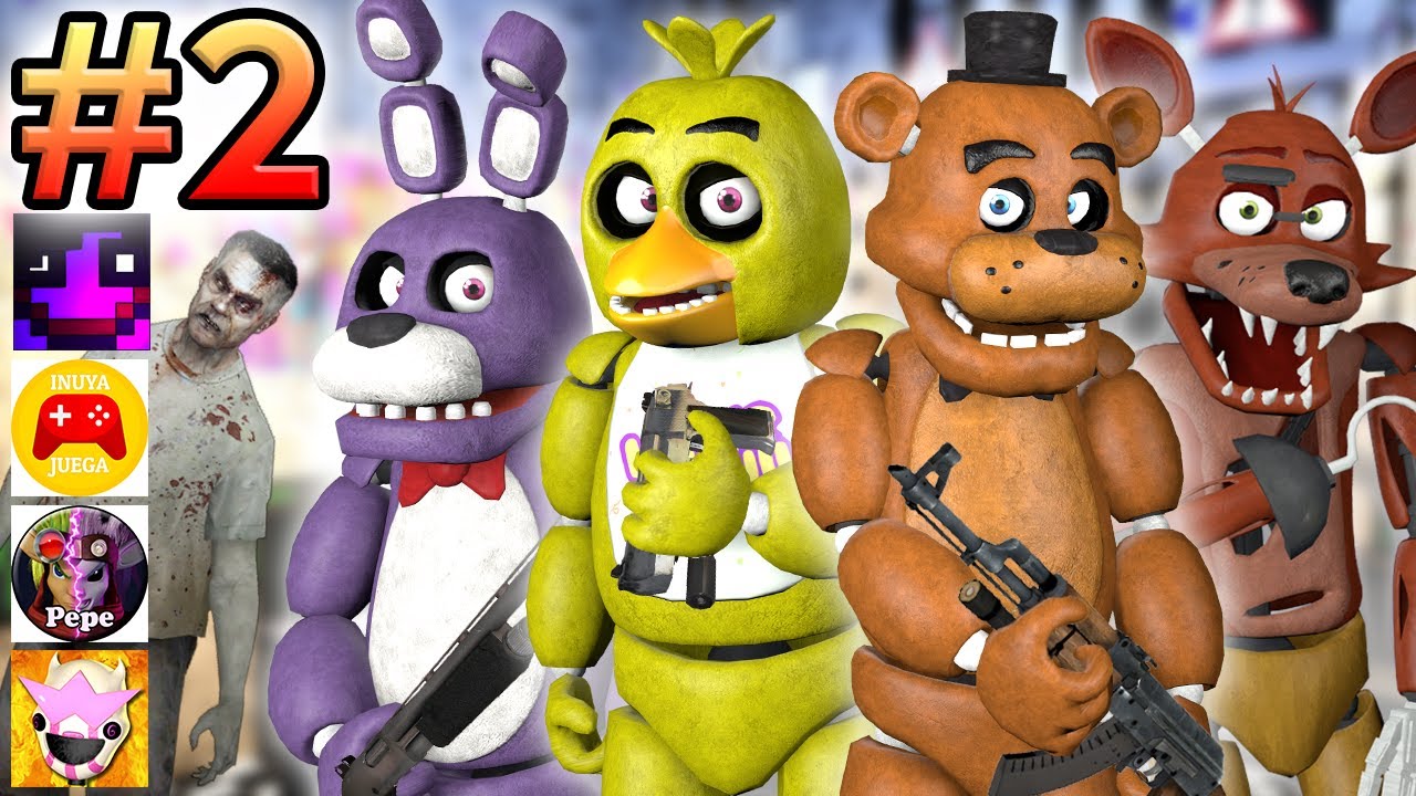ZOMBIES en FREDDY FAZBEAR'S PIZZA (ft. iTown, Inuya y Pepe) | FNaF Zombie #2 - GG Games