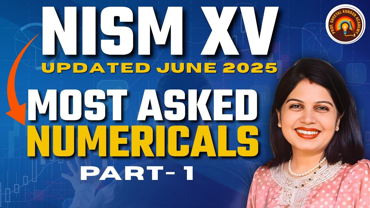 NISM XV RESEARCH ANALYST MOST IMP NUMERICAL Q AND A UPDATED JUNE, 2025  #NISM #nismresearchanalyst