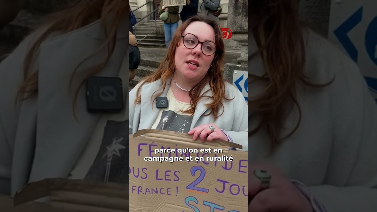 Proc&egrave;s Lariv&eacute;e : &agrave; Tulle, des militantes f&eacute;ministes affichent leur soutien &agrave; la famille de Justine V