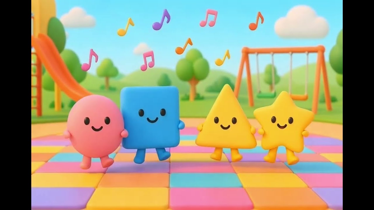Happy Dancing Shapes Song | Learn Shapes Easily..