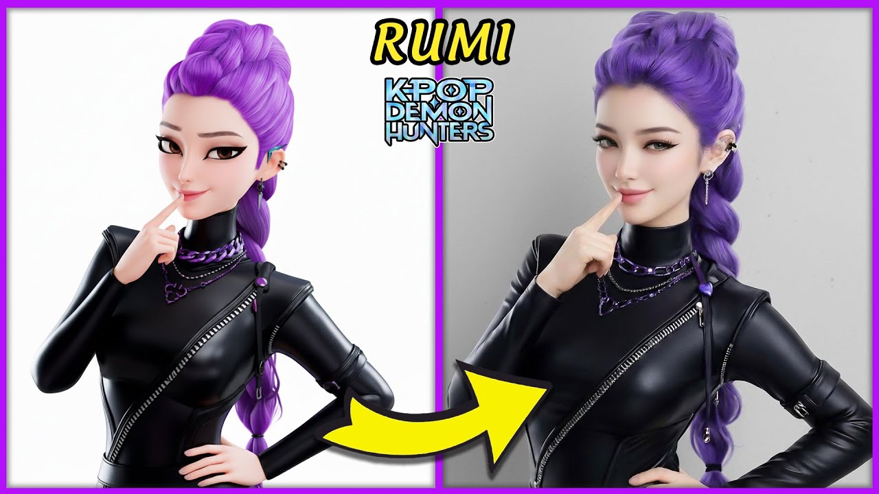 KPOP Demon Hunters IN REALLIFE TikTok Version 🔥✨~ Guess Demon Hunters Characters By Dancing 💃️🎵