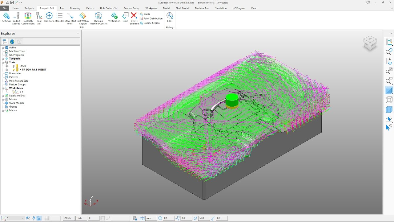 PowerMill 2018 Getting Started - Tutorial 2 - Roughing Toolpaths