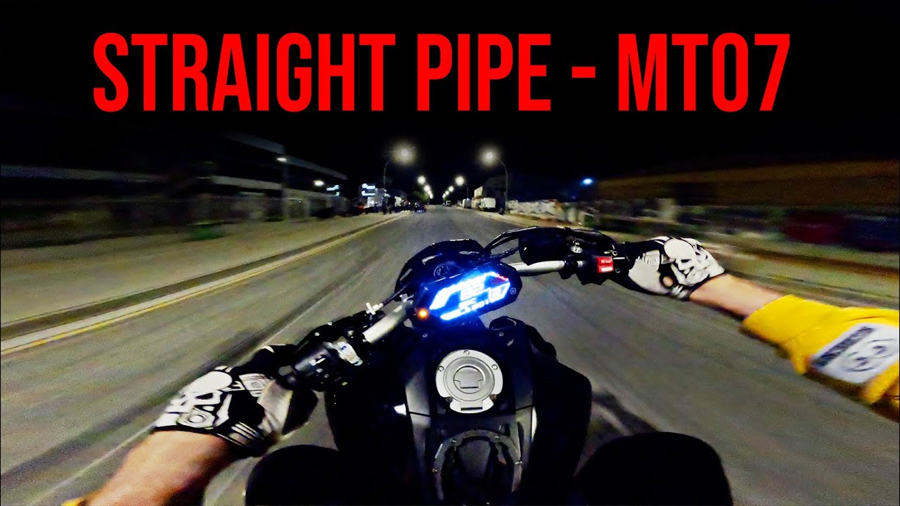ILLEGAL MT07 TESTRIDE AT NIGHT - INSANE RAW SOUND!!