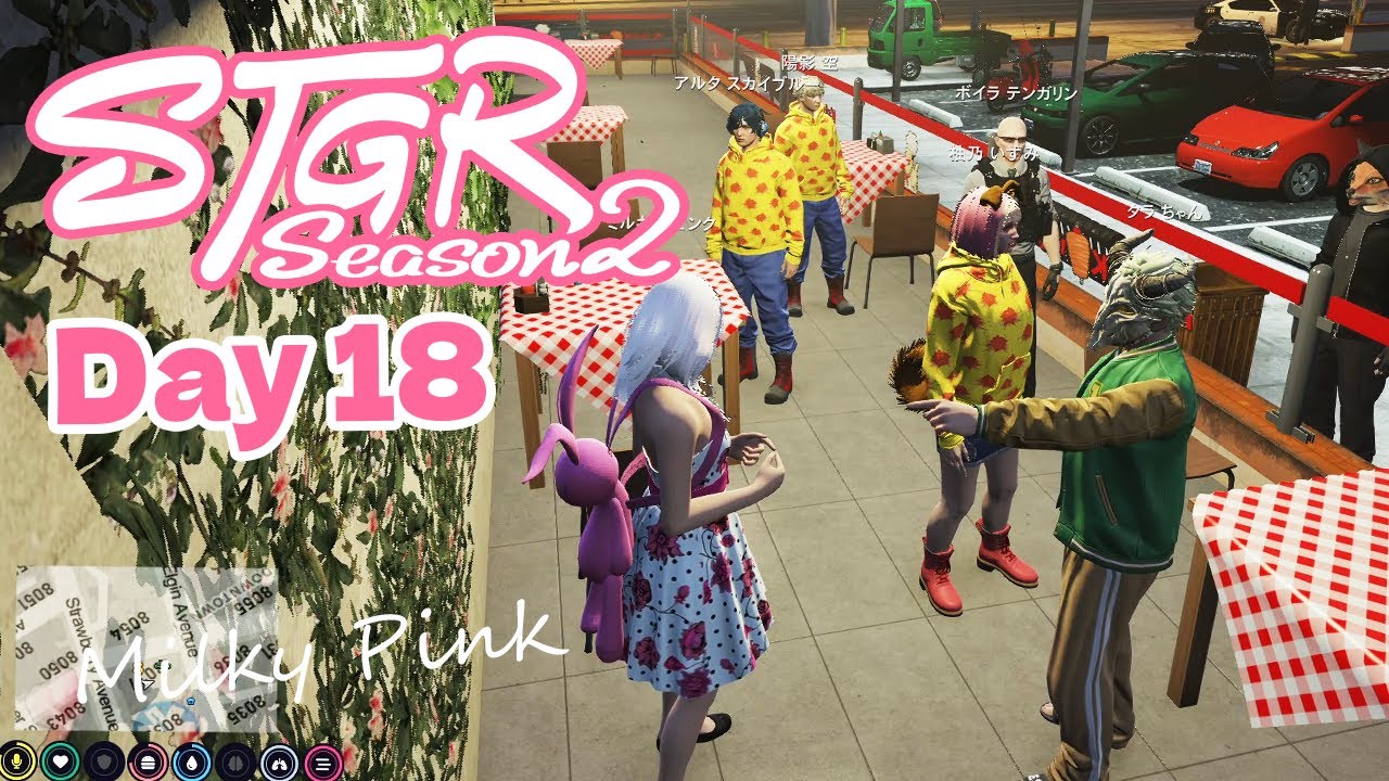 Day18【ストグラSeason2】今日はどんな日になるのかな【ミルキー・ピンク】