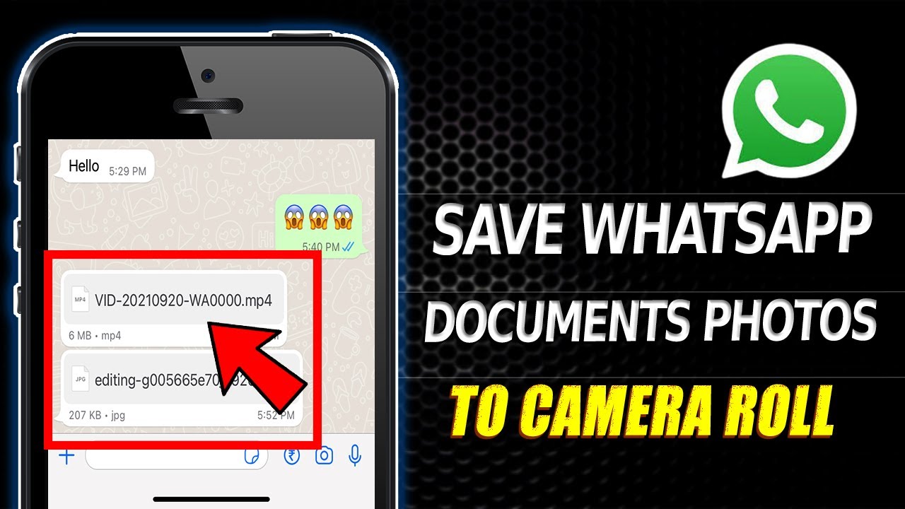 Как сохранить фотографии из документов WhatsApp в галерее iPhone?