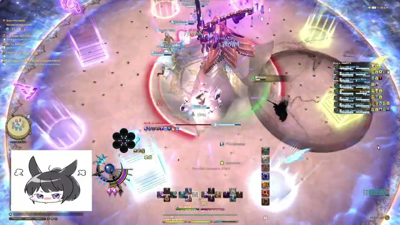 [FFXIV] Zelenia Extreme BLM POV / 극 제레니아 토벌전 흑마 시점