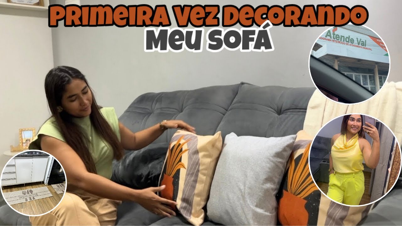 Vlogão: Um Dia Real: Compromissos, Look Novo e Transformei Meu Sofá!🛋️ ✨🏠