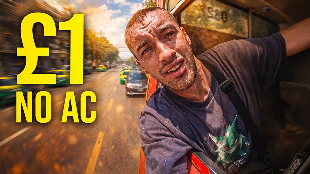 1 фунт стерлингов, чтобы пересечь Бангкок на самых жарких в мире автобусах 🇹🇭