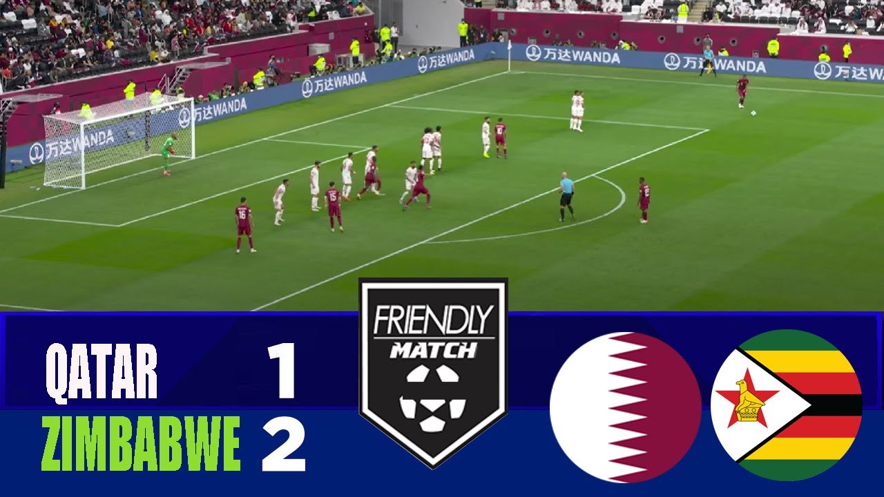 QATAR vs ZIMBABWE 1-2 | 2025 International Friendly | Match Highlights