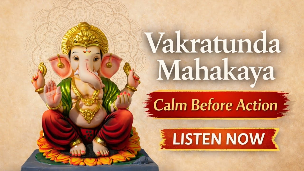 Vakratunda Mahakaya Mantra for Daily Focus and Calm