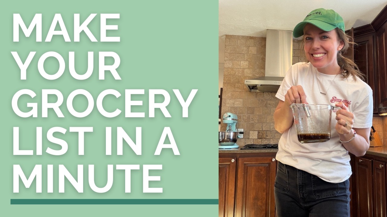 How to use the Meal Plan Matrix system + Chat GPT to make a grocery list
