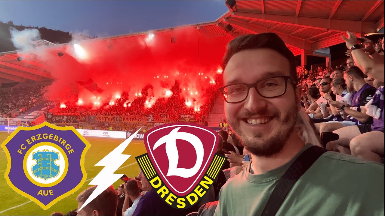 PYRO DUELL im SACHSENDERBY 🔥🧨 | Erzgebirge Aue vs. Dynamo Dresden Stadionvlog | RAWfootball