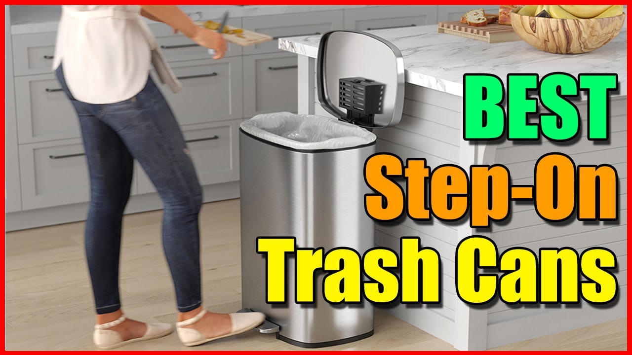 ✅ Top 5 Best Step-On Trash Cans (Trash Can with Foot Pedal)