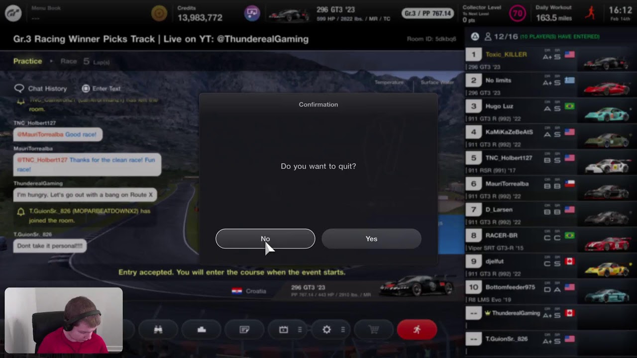 Gran Turismo 7 Lobby Open GR3