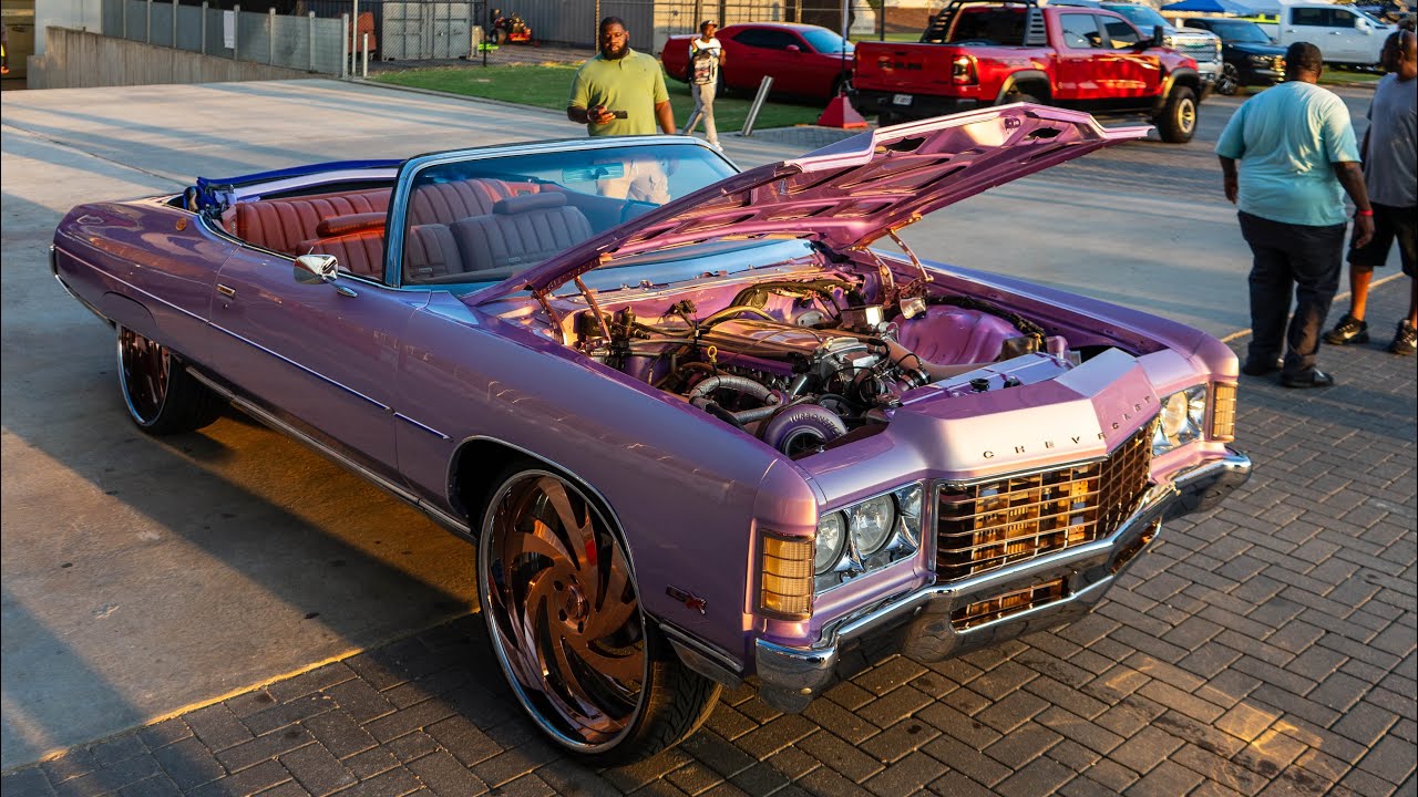 WHIP ADDICT CARSHOW HANGOUT BIG RIMS ATLANTA GEORGIA / AMAZING WHIPZ CANDY PAINT pt 2