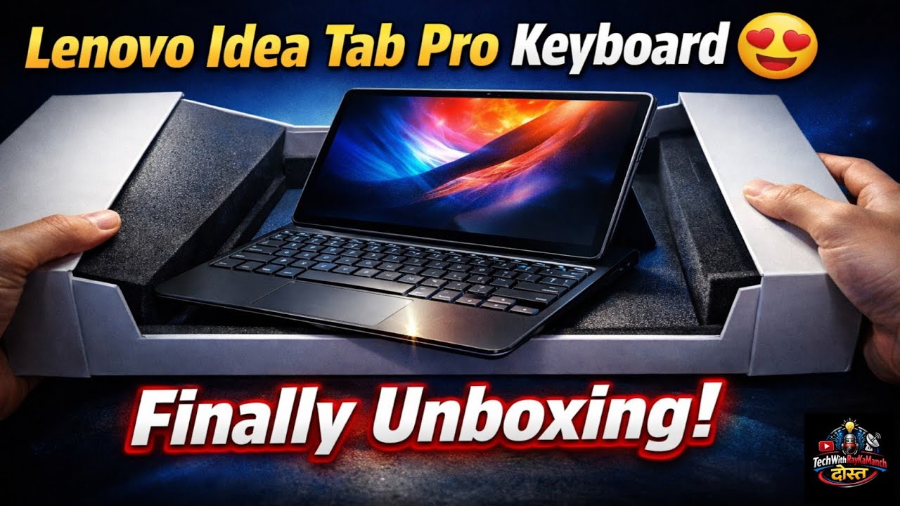 Finally! Lenovo Idea Tab Pro Keyboard Unboxing 😍 | Laptop Replacement? Worth It in 2026? 🔥