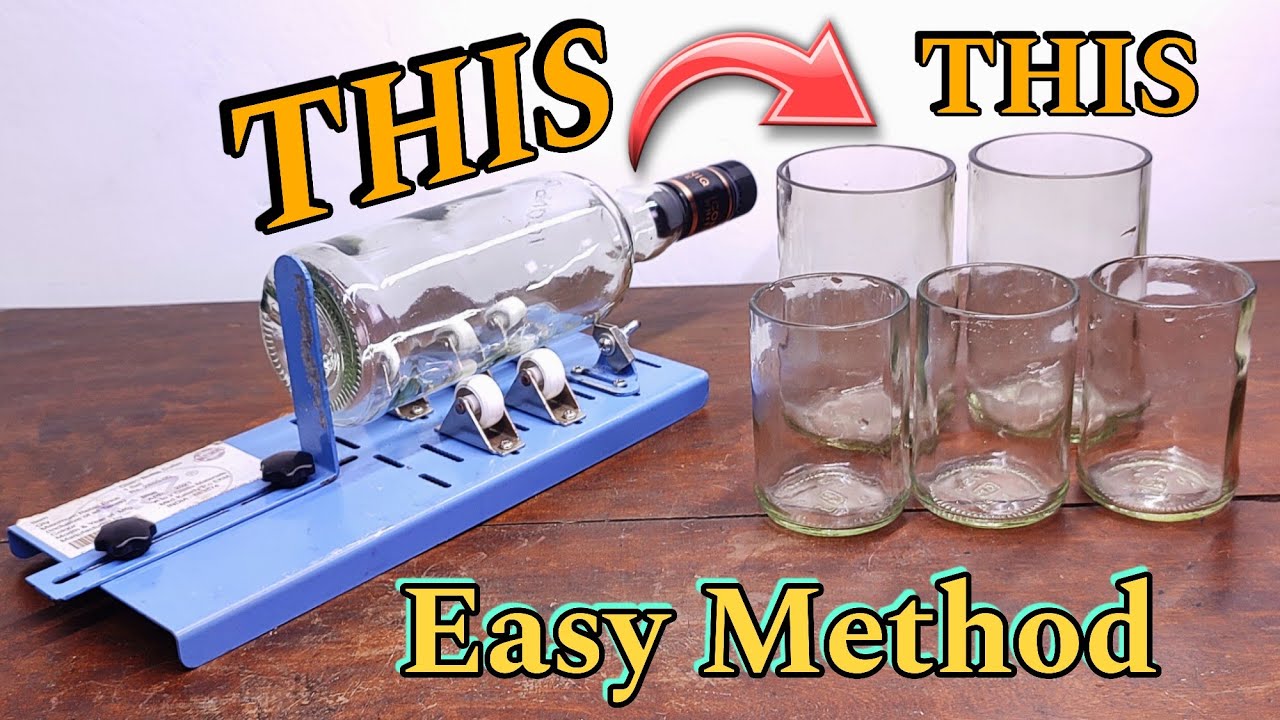 Turn Liquor Bottles into Glasses | Easy DIY Glass Cutting Tutorial